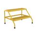 WFX Utility™ Abderus 2 - Step Aluminum Step stool Aluminum in Gray/Yellow, Size 32.8125 W x 24.5625 D in | Wayfair 0F451CF9BB3B498D93B0B712F3902D6B