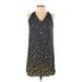 Old Navy Casual Dress - Shift V Neck Sleeveless: Blue Dresses - Women's Size X-Small