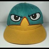 Disney Accessories | Disney Phineas And Ferb Perry The Platypus Snapback Hat Cap Adult Adjustable | Color: Gold/Orange | Size: Osb