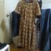 Lularoe Dresses | Lularoe Amelia Dress Xl Brown | Color: Brown/Tan | Size: Xl