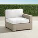 Palermo Right-facing Chair with Cushions in Dove Finish - Rumor Midnight - Frontgate