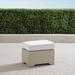 Small Palermo Ottoman in Dove Finish - Rain Melon, Standard - Frontgate