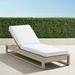 Palermo Chaise Lounge with Cushions in Dove Finish - Resort Stripe Leaf, Standard - Frontgate