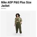 Nike Jackets & Coats | New $100 Plus Size Nike Woman’s All Over Camo Track Jacket 1x 2x | Color: Green | Size: 1x