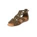Extra Wide Width Women's The Milana Sandal By Comfortview by Comfortview in Dark Olive (Size 7 WW)