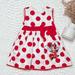 Disney Dresses | Disney Minnie Mouse Dress 9/12m | Color: Red/White | Size: 9-12mb