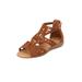 Wide Width Women's The Milana Sandal By Comfortview by Comfortview in Cognac (Size 8 1/2 W)