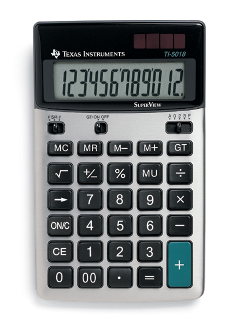 Texas Instruments Tischrechner TI-5018SV 105 mm Schwarz, Silber Image