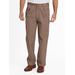 Blair Men's JohnBlairFlex Relaxed-Fit Back-Elastic Twill and Denim Pants - Brown - 48