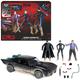 DC Batman The Batman Ultimate Batman Set mit 10cm Actionfiguren von Batman, The Penguin, Selina Kyle, dem Batmobile (Alles in Matsch-Optik) sowie Accessoires zum Batman-Kinofilm