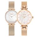 VICTORIA HYDE Women's Watch Set Waterproof Rose Gold Stainless Steel Band Quartz Women's Watches for Sisters Friend (Gold)