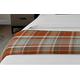 McAlister Textiles Heritage Tartan Bed Runners - For Single Double Kingsize Beds & Hotel Bedding - Terracotta Orange 50cmx220cm - 20x87 Inches
