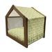 East Urban Home Green Wood Dog House Wood House in Brown | 32.28 H x 39.37 W x 28.35 D in | Wayfair E9CC1EDC573C4568A0AB2B612B2D25BE