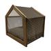 East Urban Home Gray Wood Dog House Wood House in Brown | 25.59 H x 29.53 W x 21.65 D in | Wayfair 62D78D6E3C20440B8C4310B7CDD24231