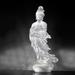 LIULI Crystal Art Buddha Sculpture Glass in Gray | 16.54 H x 6.3 W x 5.91 D in | Wayfair PED254.ADAAZ