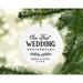 The Holiday Aisle® Our 1St Wedding Anniversary 20XX Christmas Laurel Wreath Leaves Ball Ornament /Porcelain in Black | Wayfair