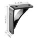 Latitude Run® 2 Piece Wall Mount Floating Shelf Support, Steel | 5 H x 4 W x 1.5 D in | Wayfair A4CD5B6195094FF39FC26BD0D661F0FD