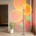 Orren Ellis Fabian 70.9" LED Tree Sunset Projection Floor Lamp Metal in Gray | 70.9 H x 7.9 W x 3 D in | Wayfair 350943D4A0494EE0A07E45C19CD91BBC
