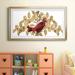 Red Barrel Studio® Red Bird Christmas Collection D - Framed Canvas Print Paper, Wood in Brown/Red/White | 26.5 H x 14.5 W x 1 D in | Wayfair