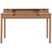 East Urban Home Waddell Solid Wood Desk w/ Hutch Wood in Brown/Green | 31.5 H x 55.12 W x 23.62 D in | Wayfair 7E0FA2103AE84E7DBF38C6D94D53E796