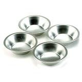 Norpro 4 Piece Round 5" Mini Tin Pie Pan Set - Perfect for Small Pot Pies, Quiches and Cakes