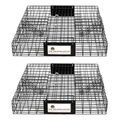 Rugged Ranch SQRTO Squirrelinator Squirrel 2 Door Trap Cage (2 Pack)