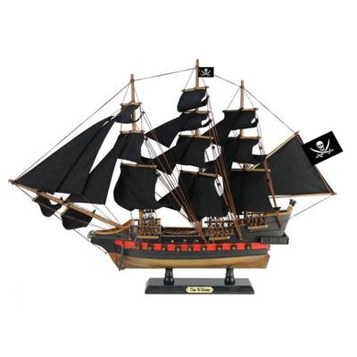 Wooden Calico Jack's The William Black Sails Limited Model Pirate Ship - 26"