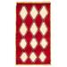 ECARPETGALLERY Hand-knotted Kashkuli Gabbeh Red Wool Rug - 2'10 x 5'1