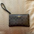 Coach Bags | Coach Wristlet - Brown Leather - Perfect Condition, No Damage - Insides Pristine | Color: Brown | Size: 7.5” Length X 5” Tall