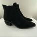 Anthropologie Shoes | Anthropologie Bibi Lou Black Suede Edgy Ankle Boots | Color: Black | Size: 40eu