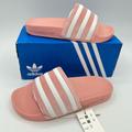 Adidas Shoes | Adidas Adilette W Slide | Color: Pink/White | Size: 6