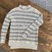 American Eagle Outfitters Sweaters | American Eagle Sweater Long Sleeve Stripe Gray Cream Xs Oversized Mock Turtle | Color: Cream/Gray | Size: Xs