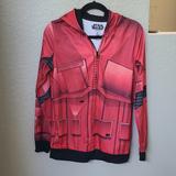 Disney Shirts & Tops | Disney Star Wars Themed Red Hoodie Jacket | Color: Black/Red | Size: Xlb