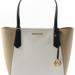 Michael Kors Bags | Michael Kors Kimberly Large Bonded Leather Tote Bisque/Black | Color: Black/Gold | Size: Large