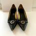 Gucci Shoes | Gucci Kitten Heel Pumps | Color: Black | Size: 39.5 Eu