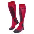 FALKE Women's SK4 Energizing Light W KH Wool With Compression 1 Pair Skiing Socks, Red (Rose 8564), 5.5-6.5
