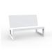 Vondom 47.25" Wide Armless Loveseat w/ Cushions Wicker/Rattan/Plastic in Gray/White | 31.5 H x 47.25 W x 32.5 D in | Outdoor Furniture | Wayfair