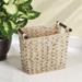 mDesign Woven Plastic Trash Can Wastebasket, Garbage Container Bin Wicker/Rattan in Brown | 12 H x 8.25 W x 13.5 D in | Wayfair 06716MDHS