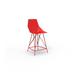 Vondom Faz 29.5" Patio Bar Stool Plastic in Red | 40.25 H x 20 W x 19 D in | Wayfair 54163-RED