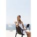 Vondom Brooklyn Stacking Patio Dining Armchair Plastic/Resin in White, Size 32.75 H x 21.25 W x 20.5 D in | Wayfair 65038F-White