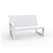 Vondom 47.25" Wide Loveseat w/ Cushions Wicker/Rattan/Plastic in Gray/White | 31.5 H x 47.25 W x 32.5 D in | Outdoor Furniture | Wayfair