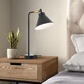 Latitude Run® Touch 3-Way USB & Type-C & AC Outlet Metal Desk Lamp w/ Bulb Metal in Black | 16.53 H x 11 W x 11 D in | Wayfair