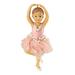 Northlight Seasonal 4.25" Pretty in Pink Ballerina Girl Christmas Ornament Metal in Brown/Pink | 5 H x 2 W x 3 D in | Wayfair NORTHLIGHT TR92620