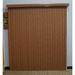 Symple Stuff Woodlook Cordless Room Darkening Chestnut Vertical Blind Synthetic Fabrics | 48 H x 84 W x 3.5 D in | Wayfair