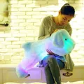 Chien en peluche brillant avec lumière LED clignotante pour enfants jouet pour chiot chien mignon