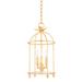 Brooks - Light Pendant - Black Iron/Vintage Gold Leaf Frame