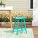 Polytrends Laguna HDPE All Weather Poly Outdoor Patio Counter Stool - Saddle Seat 24"