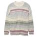 American Eagle Outfitters Sweaters | American Eagle Sweater Knit Cotton Blend Oversize Stripe Crew Neck Drop Shoulder | Color: Gray/Purple | Size: M