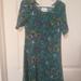 Lularoe Dresses | Lularoe Adeline Girls Size 8 Floral Dress | Color: Green | Size: 8g