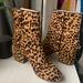 J. Crew Shoes | Jcrew Leopard Print Booties | Color: Black | Size: 10